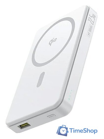 Внешний аккумулятор Baseus Airpow II Qi2 Magnetic Power Bank 22.5W 10000mAh (белый) - Изображение №1 — Интернет-магазин Time-Shop
