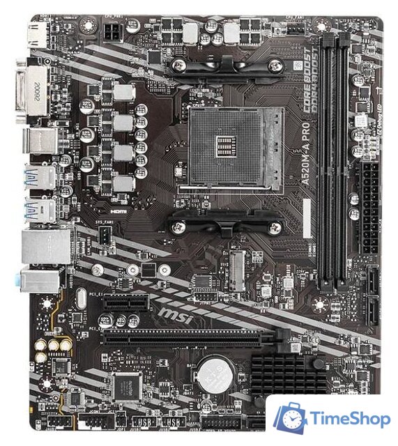 Материнская плата MSI A520M-A PRO - Изображение №1 — Интернет-магазин Time-Shop