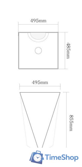 Умывальник SantiLine SL-4009 - Изображение №2 — Интернет-магазин Time-Shop