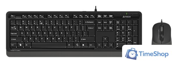 Офисный набор A4Tech Fstyler F1010 (черный/серый) - Изображение №1 — Интернет-магазин Time-Shop