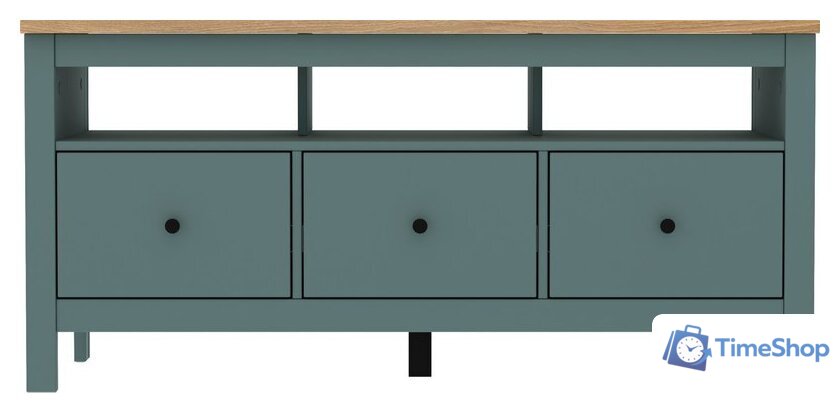 Тумба Mio Tesoro Сага 3 ящика 2.08.03.090.16 (темно-бирюзовый/ясень) - Изображение №3 — Интернет-магазин Time-Shop