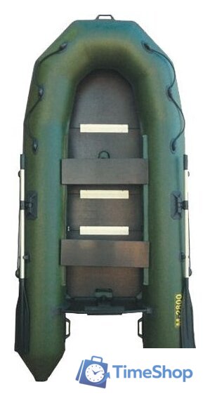 Моторно-гребная лодка Муссон 2800 СК (зеленый) - Изображение №1 — Интернет-магазин Time-Shop