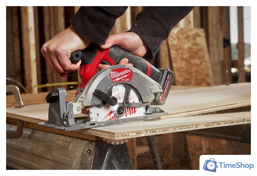 Дисковая (циркулярная) пила Milwaukee M12 FCS442-502X 4933493489 (с 2-мя АКБ, кейс) - Изображение №7 — Интернет-магазин Time-Shop