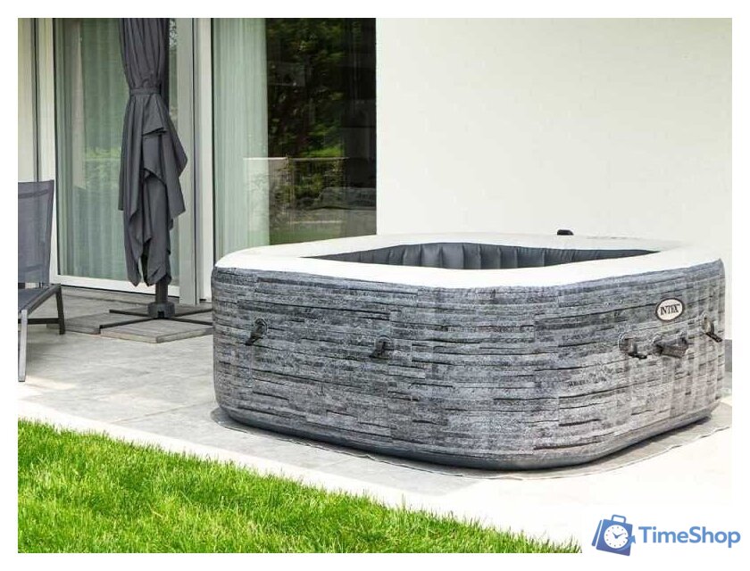 Надувной бассейн Intex Greystone Deluxe 28450 (175х71) - Изображение №5 — Интернет-магазин Time-Shop