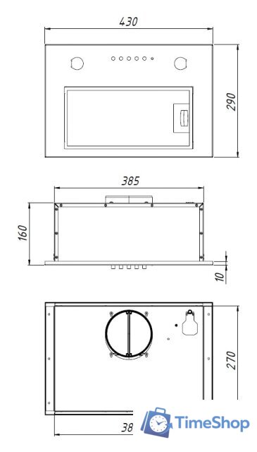 Кухонная вытяжка Akpo Micra Twin 60 WK-7 (бежевый) - Изображение №2 — Интернет-магазин Time-Shop