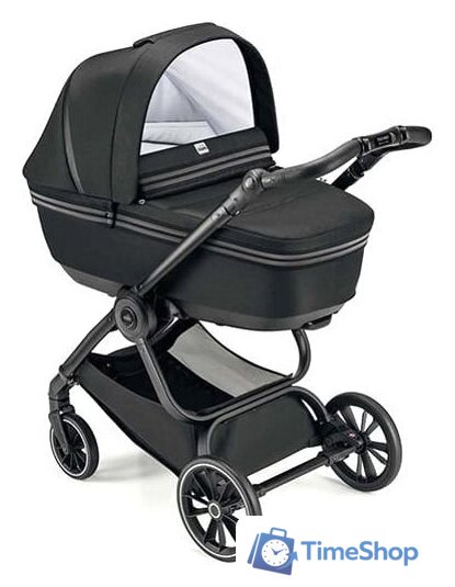 Универсальная коляска CAM Milano (2 в 1, темно-серые полосы/рама ART805T-V90S) - Изображение №1 — Интернет-магазин Time-Shop