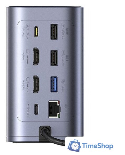 Док-станция Baseus Nomos NU1 Air Win 12-in-1 Docking Station B00568103813-00 - Изображение №2 — Интернет-магазин Time-Shop