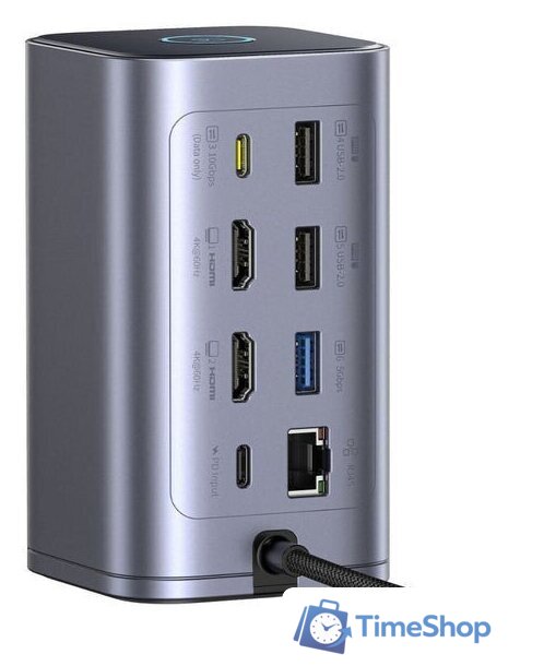 Док-станция Baseus Nomos NU1 Air Win 12-in-1 Docking Station B00568103813-00 - Изображение №3 — Интернет-магазин Time-Shop