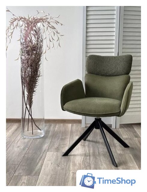 Стул M-City Леонардо 455M05729 (000 белый букле Soul /черный) - Изображение №4 — Интернет-магазин Time-Shop