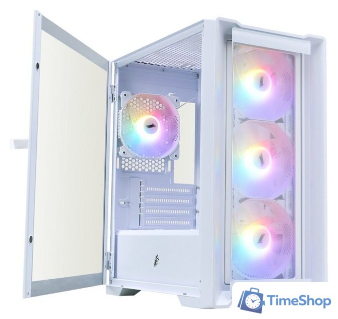 Корпус 1stPlayer TRILOBITE T4-G FRGB (белый) - Изображение №2 — Интернет-магазин Time-Shop