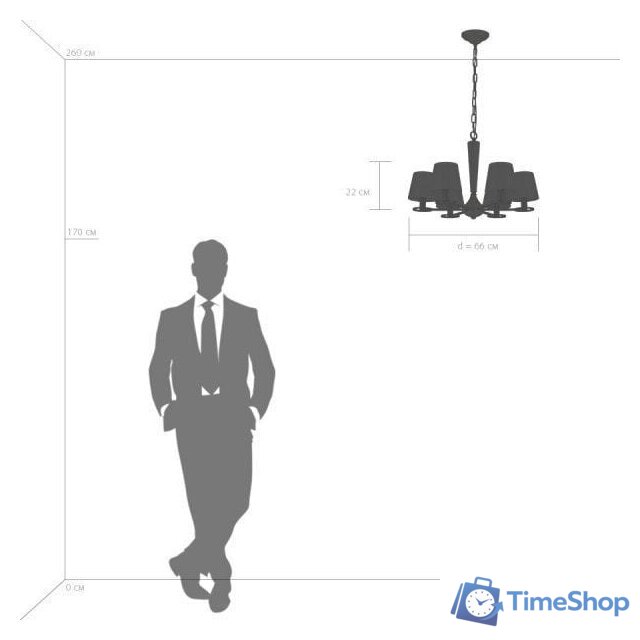 Подвесная люстра Lightstar Perla 707061 - Изображение №5 — Интернет-магазин Time-Shop