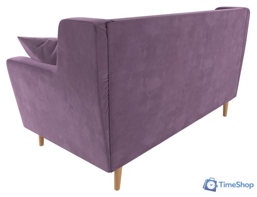 Диван Лига диванов Брайтон 281 2-х местная 108927 (микровельвет, сиреневый) - Изображение №5 — Интернет-магазин Time-Shop