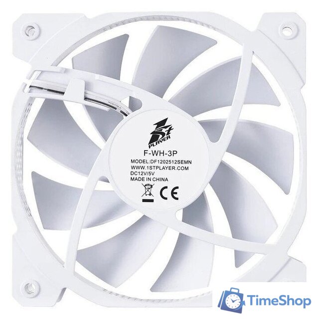 Вентилятор для корпуса 1stPlayer F (белый) - Изображение №4 — Интернет-магазин Time-Shop