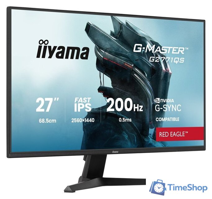 Игровой монитор iiyama G-Master Red Eagle G2771QS-B1 - Изображение №2 — Интернет-магазин Time-Shop
