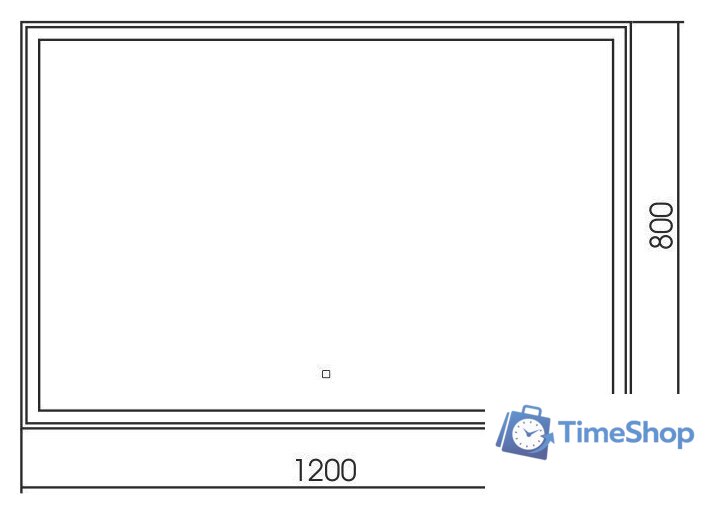  Silver Mirrors Зеркало Ливия 120x80 ФР-1758 - Изображение №2 — Интернет-магазин Time-Shop