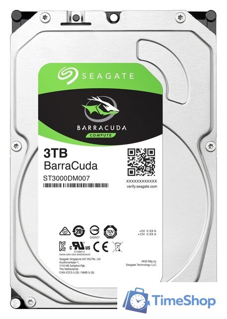 Жесткий диск Seagate BarraCuda 3TB ST3000DM007 - Изображение №1 — Интернет-магазин Time-Shop