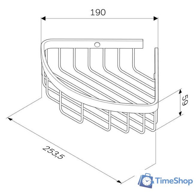  AM.PM Полка Sense L A7452100 - Изображение №2 — Интернет-магазин Time-Shop