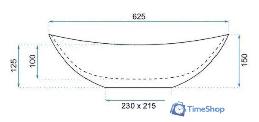 Умывальник Rea Royal U8548 - Изображение №5 — Интернет-магазин Time-Shop