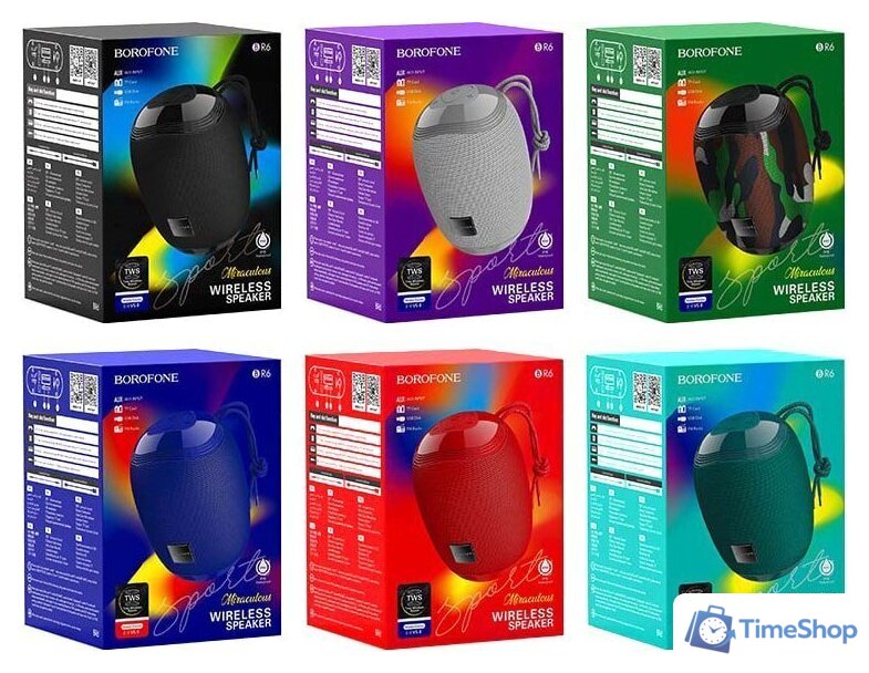 Беспроводная колонка Borofone BR6 (красный) - Изображение №4 — Интернет-магазин Time-Shop