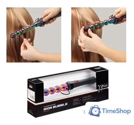 Фигурная плойка Gamma Piu Iron Bubble 33 - Изображение №2 — Интернет-магазин Time-Shop