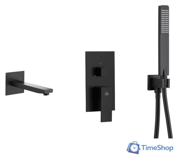 Душевой гарнитур  Armatura Logon Black 5139-401-81 - Изображение №1 — Интернет-магазин Time-Shop
