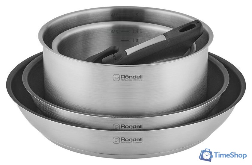 Набор кастрюль Rondell Stark RDS-1315 - Изображение №3 — Интернет-магазин Time-Shop