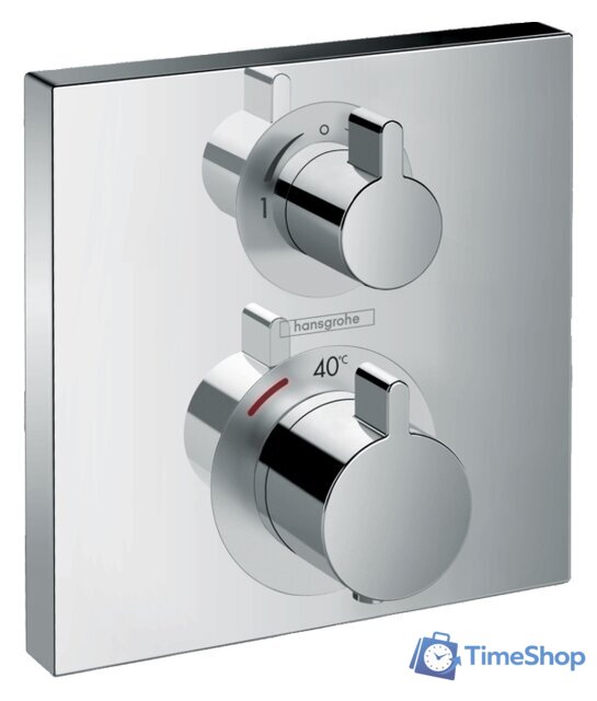 Смеситель Hansgrohe Ecostat Square 15714000 - Изображение №1 — Интернет-магазин Time-Shop