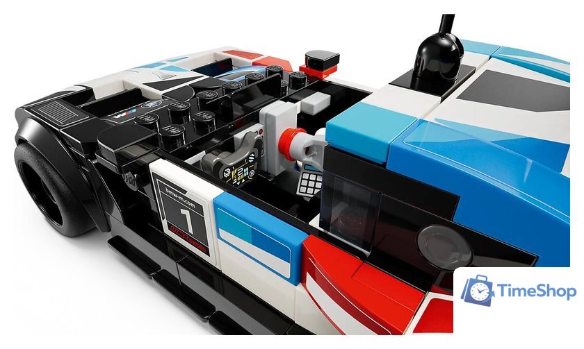 Конструктор LEGO Speed Champions 76922 Гоночные автомобили BMW M4 GT3 и BMW M Hybrid V8 - Изображение №7 — Интернет-магазин Time-Shop