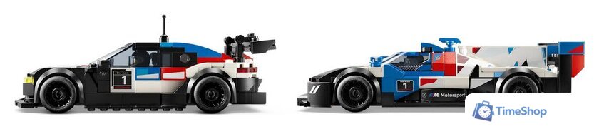 Конструктор LEGO Speed Champions 76922 Гоночные автомобили BMW M4 GT3 и BMW M Hybrid V8 - Изображение №3 — Интернет-магазин Time-Shop