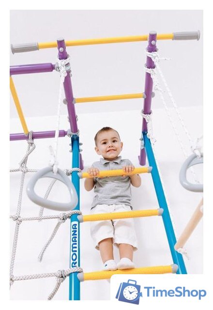 Детский спортивный комплекс Romana S7 01.31.7.06.410.05.00-68 (сиреневый/голубой) - Изображение №10 — Интернет-магазин Time-Shop