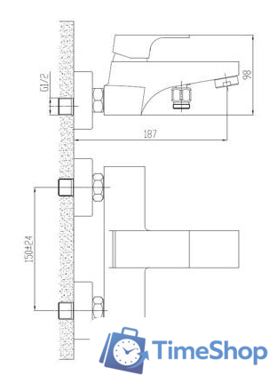 Смеситель Esko Berlin BR 54 - Изображение №2 — Интернет-магазин Time-Shop