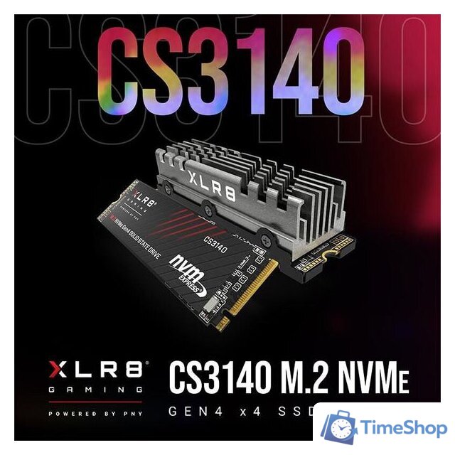 SSD PNY XLR8 CS3140 Heatsink 2TB M280CS3140-2TB-RB - Изображение №3 — Интернет-магазин Time-Shop