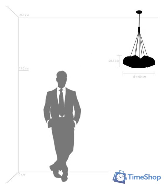 Подвесная люстра Lightstar Sferico 729071 - Изображение №9 — Интернет-магазин Time-Shop