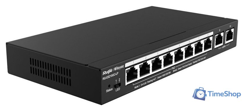 Настраиваемый коммутатор Ruijie Networks RG-ES210GC-LP - Изображение №6 — Интернет-магазин Time-Shop