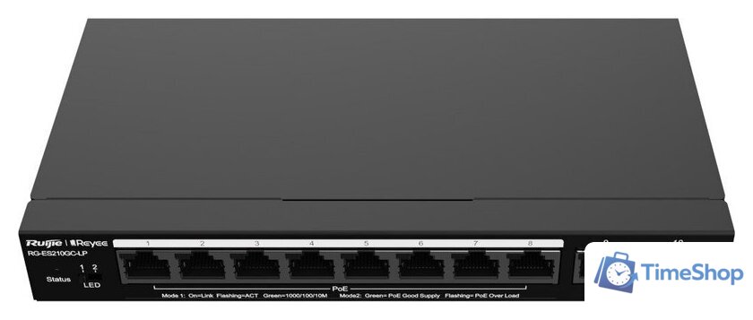 Настраиваемый коммутатор Ruijie Networks RG-ES210GC-LP - Изображение №1 — Интернет-магазин Time-Shop