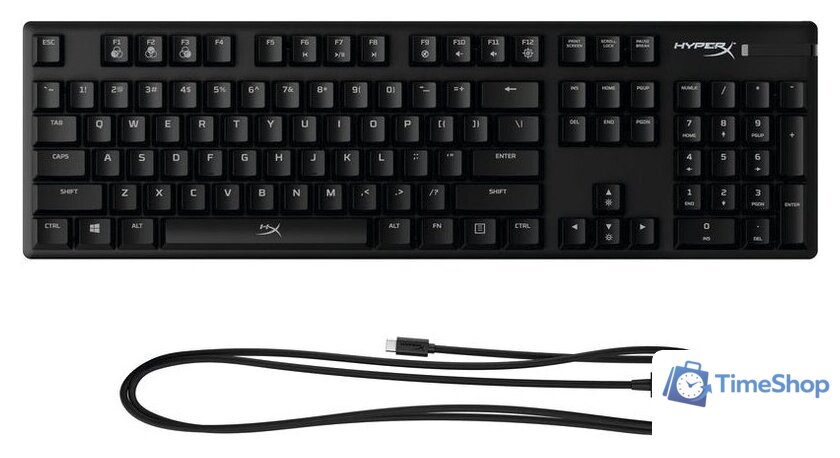 Клавиатура HyperX Alloy Origins (HyperX Red, нет кириллицы) - Изображение №2 — Интернет-магазин Time-Shop