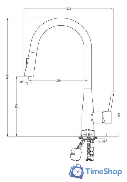 Смеситель Deante Lukrecja BDH B720 - Изображение №2 — Интернет-магазин Time-Shop
