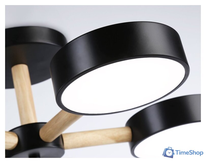 Припотолочная люстра Ambrella light FL4828/5 BK - Изображение №5 — Интернет-магазин Time-Shop