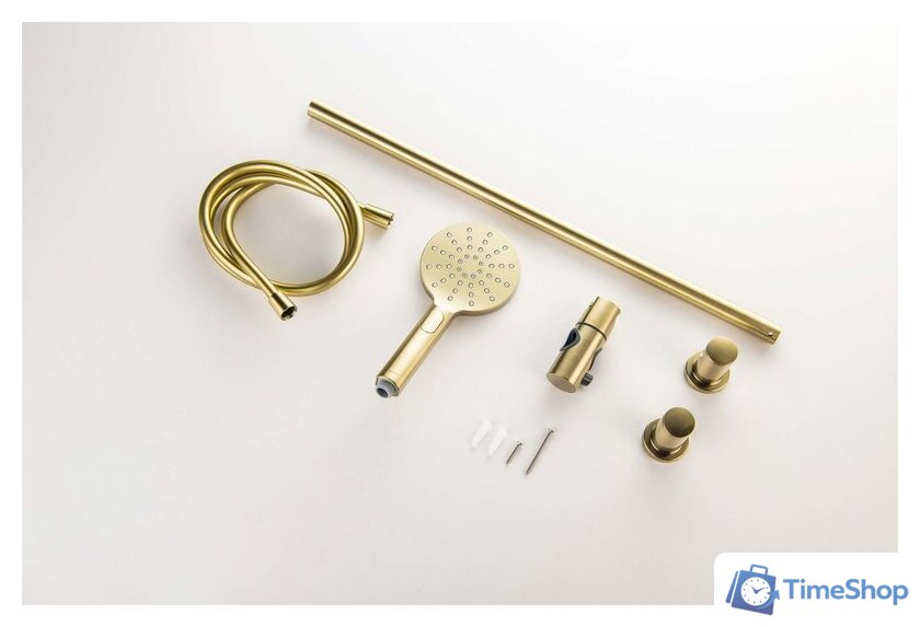 Душевой гарнитур  Aquatek Оберон AQ2016BG (золото) - Изображение №3 — Интернет-магазин Time-Shop
