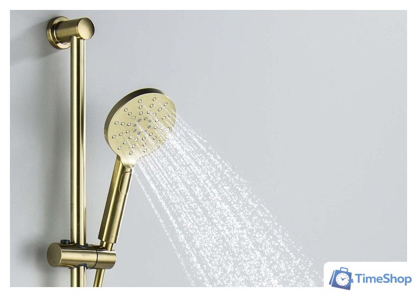 Душевой гарнитур  Aquatek Оберон AQ2016BG (золото) - Изображение №6 — Интернет-магазин Time-Shop