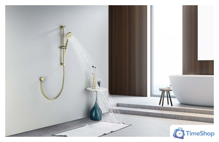 Душевой гарнитур  Aquatek Оберон AQ2016BG (золото) - Изображение №8 — Интернет-магазин Time-Shop