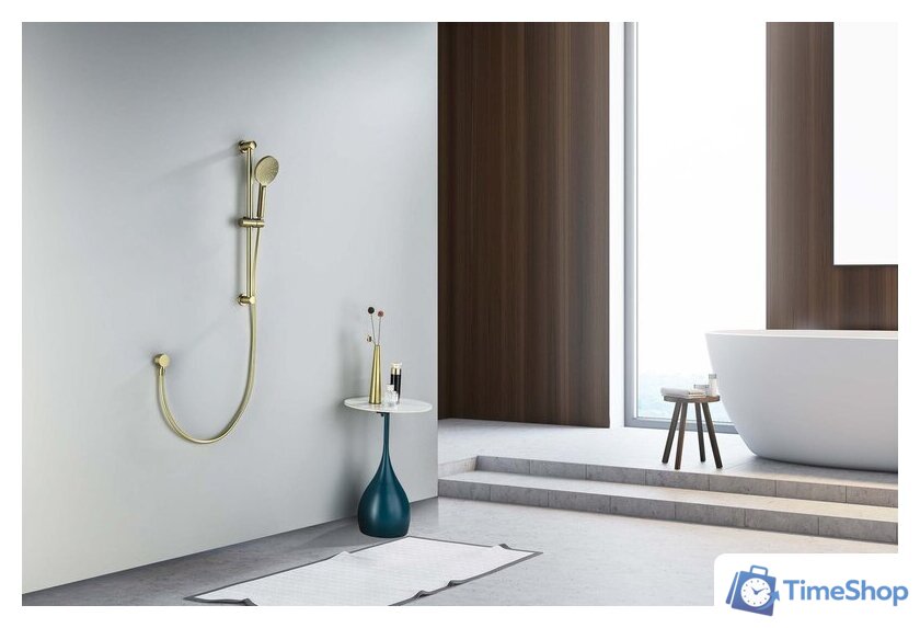 Душевой гарнитур  Aquatek Оберон AQ2016BG (золото) - Изображение №7 — Интернет-магазин Time-Shop