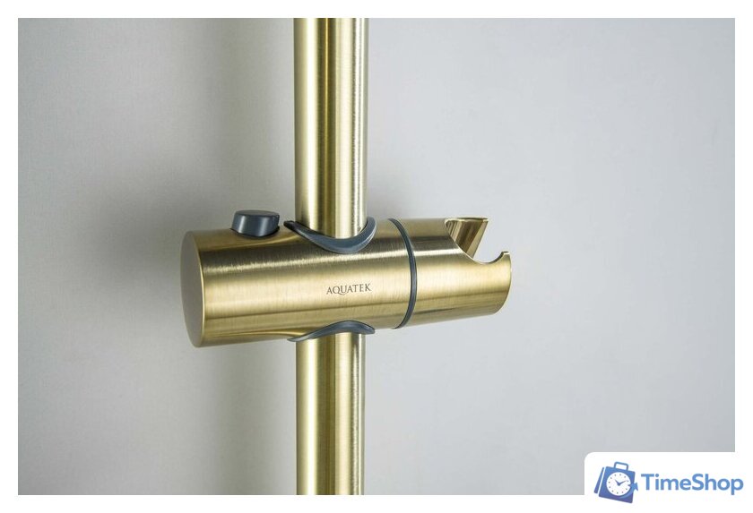 Душевой гарнитур  Aquatek Оберон AQ2016BG (золото) - Изображение №4 — Интернет-магазин Time-Shop