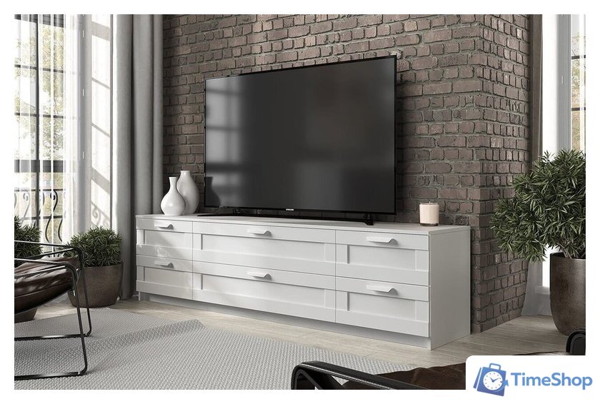 Тумба Anrex Skagen RTV 6S (белый) - Изображение №3 — Интернет-магазин Time-Shop