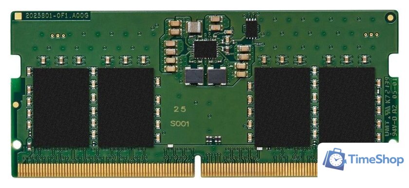 Оперативная память Kingston 8ГБ DDR5 SODIMM 6400 МГц KVR64V52BS6-8 - Изображение №1 — Интернет-магазин Time-Shop