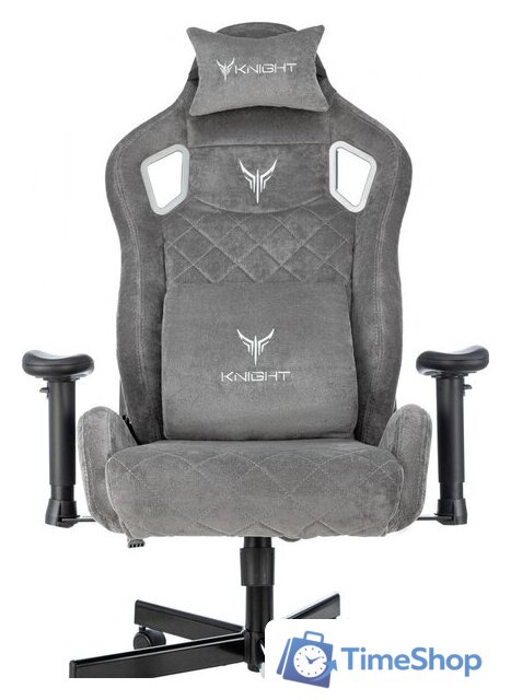 Игровое (геймерское) кресло Knight Outrider (серый Light-19) - Изображение №8 — Интернет-магазин Time-Shop
