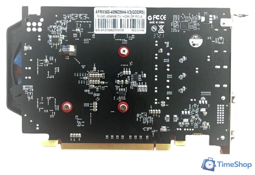 Видеокарта AFOX Radeon RX 560 4GB GDDR5 AFRX560-4096D5H4-V2 - Изображение №9 — Интернет-магазин Time-Shop