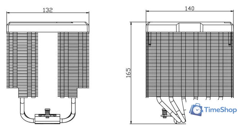 Кулер для процессора Thermalright Peerless Assassin 140 Digital (белый) - Изображение №4 — Интернет-магазин Time-Shop