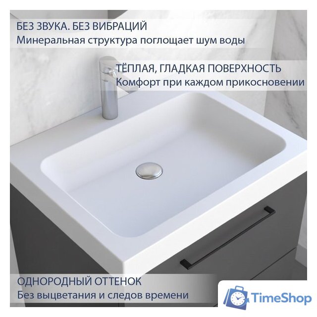 Умывальник Lauter Miletta 2161491PW (Pure White) - Изображение №3 — Интернет-магазин Time-Shop