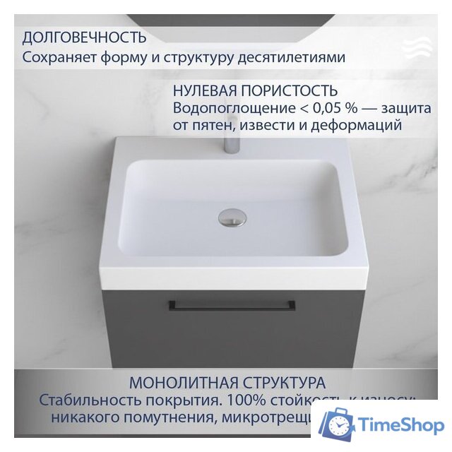 Умывальник Lauter Miletta 2161491PW (Pure White) - Изображение №2 — Интернет-магазин Time-Shop